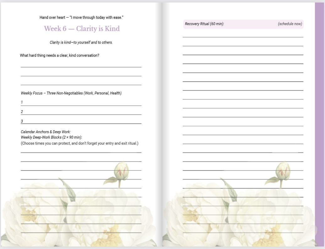 Soft Power, Strong Boundaries: A 52 Week Guided Journal for the Modern Woman